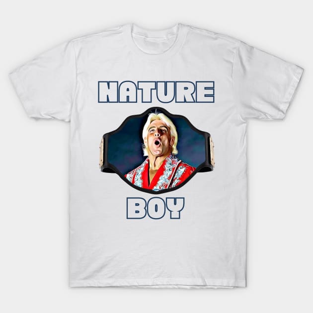 Nature Boy Ric Flair Championship Belt Woo! T-Shirt by Tomorrowland Arcade